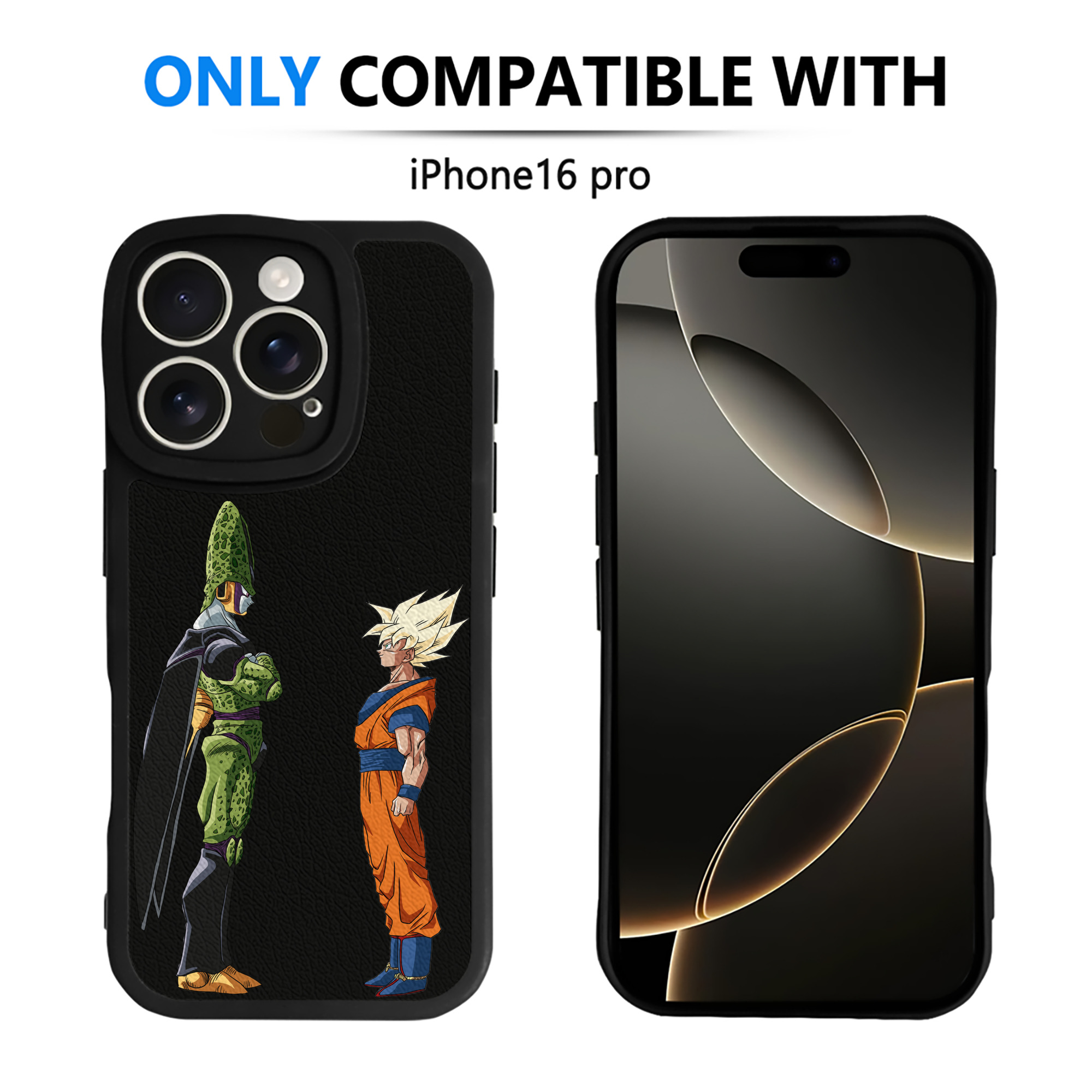 （画像用） ドラゴンボール DRAGON BALL 【iPhone 16シリーズ対応】シリコンスマホケース（レザー調） 材質：シリコン